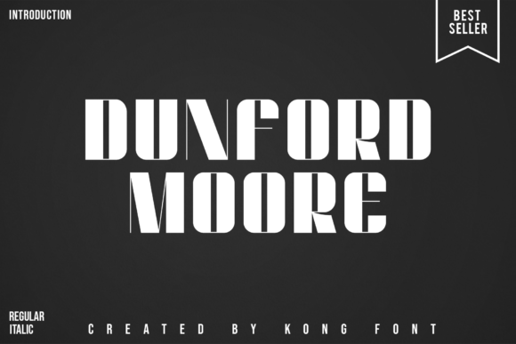 Dunford Moore: A Modern Display Font for Bold Creations