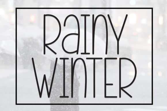 Enchant Your Designs with the Rainy Winter Handwritten Font