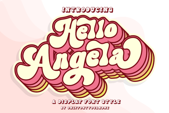 Hello Angela: A Fun and Versatile Display Font for Creative Projects