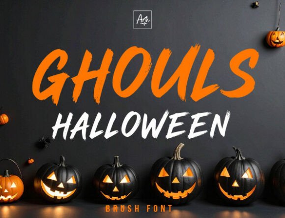 Unleash Creative Energy with the Ghouls Halloween Display Font