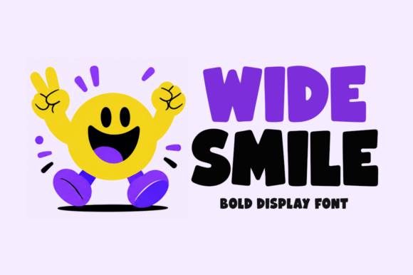 Wide Smile: A Font That Radiates Joyful Energy